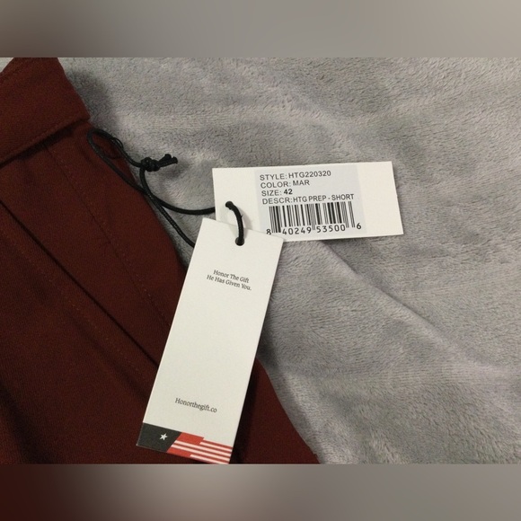 Honor the Gift HTG Prep Maroon Men’s Short - Picture 3 of 9